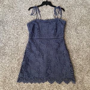 Abercrombie & Fitch size Large Blue Lace Dress
